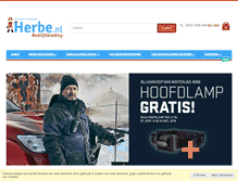 Tablet Screenshot of herbe.nl